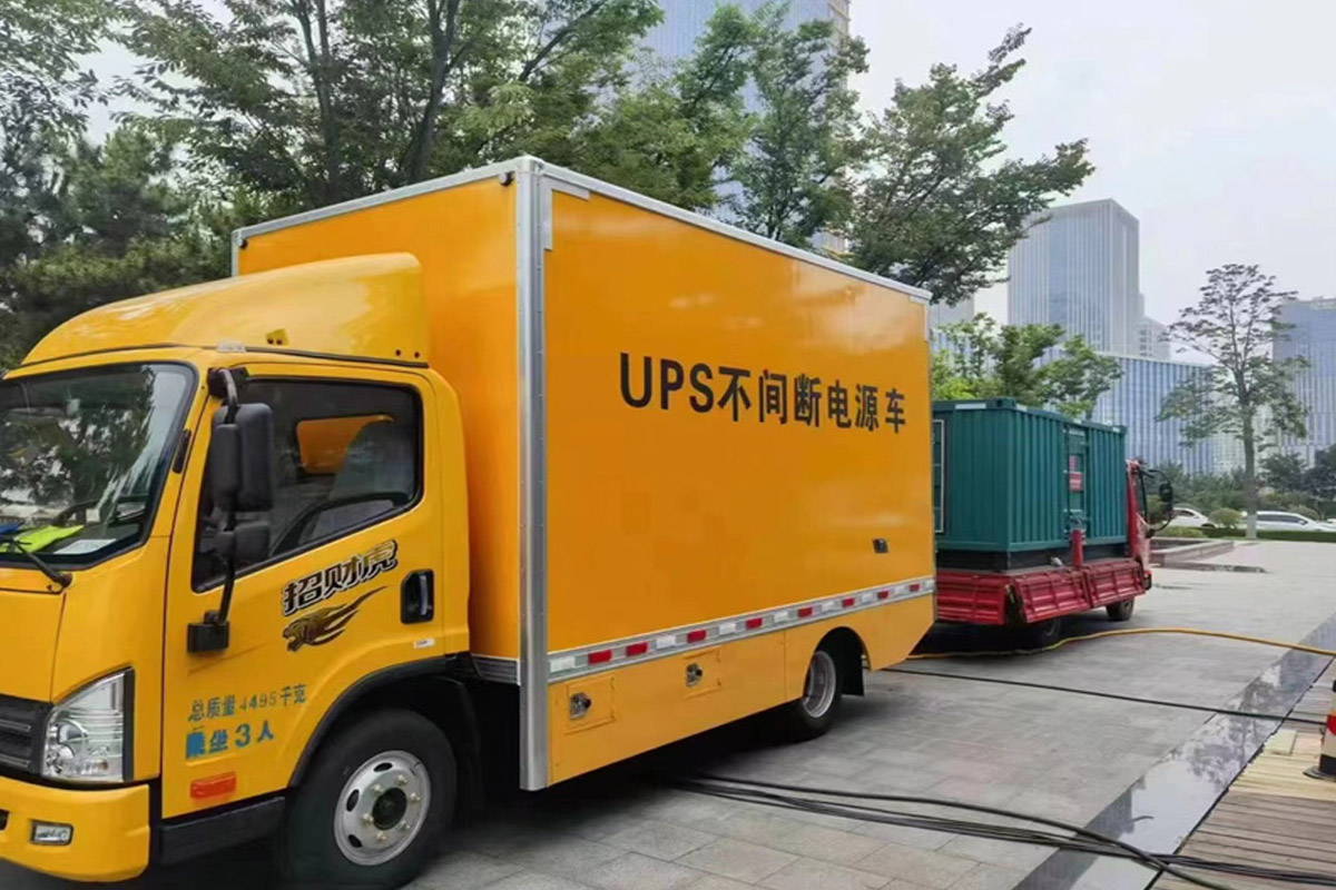 紫阳发电机租赁施工现场